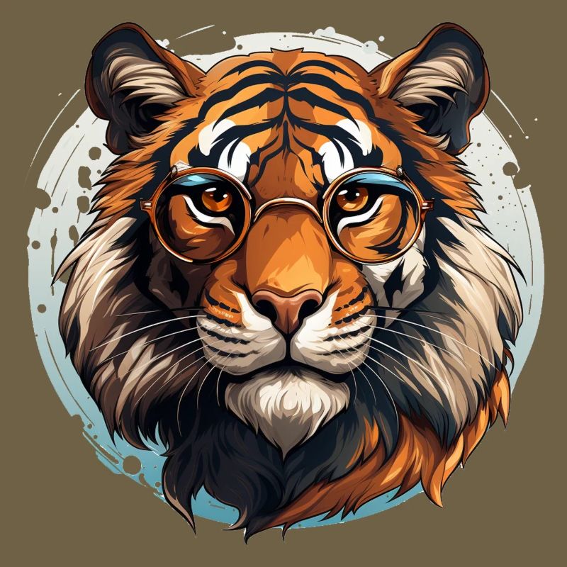 Tiger Mit Brille