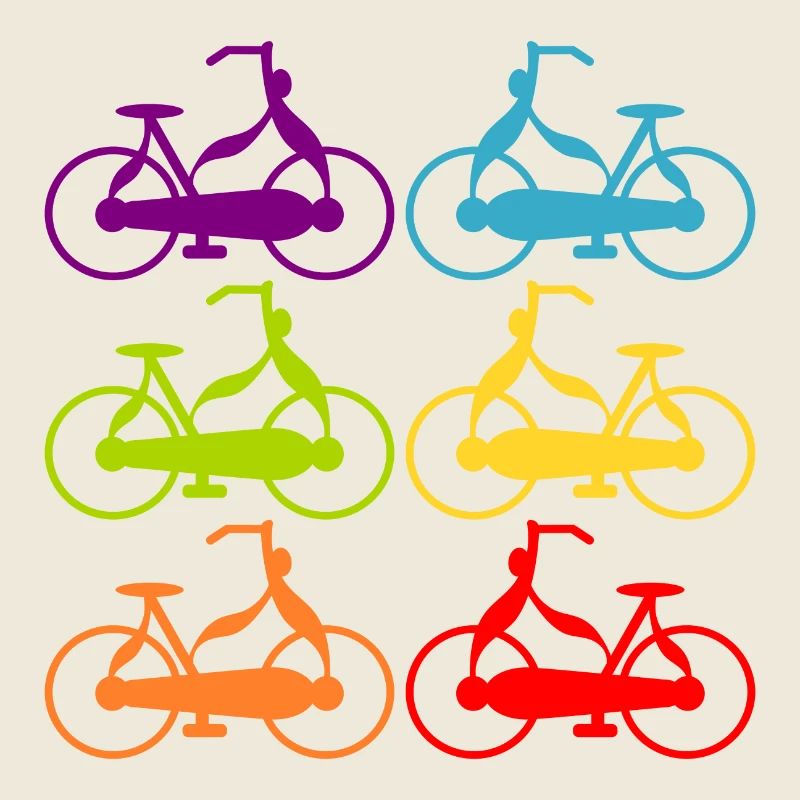 Vélos arc-en-ciel CYCLISTES