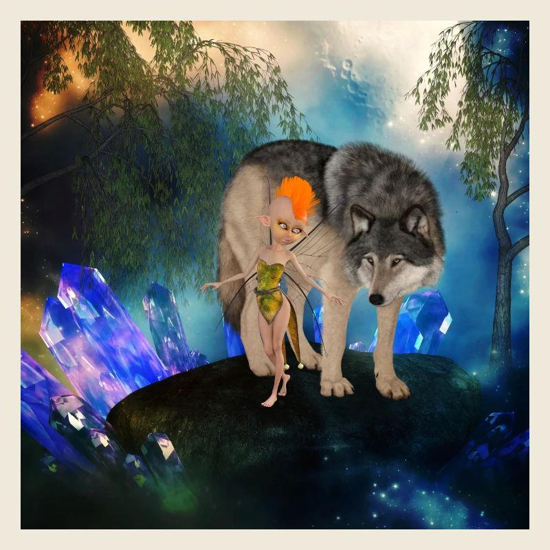 Deux amis improbables la fée et le loup