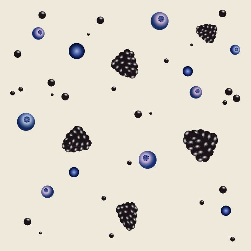 leuchtende Heidelbeeren & Brombeeren als Potpourri