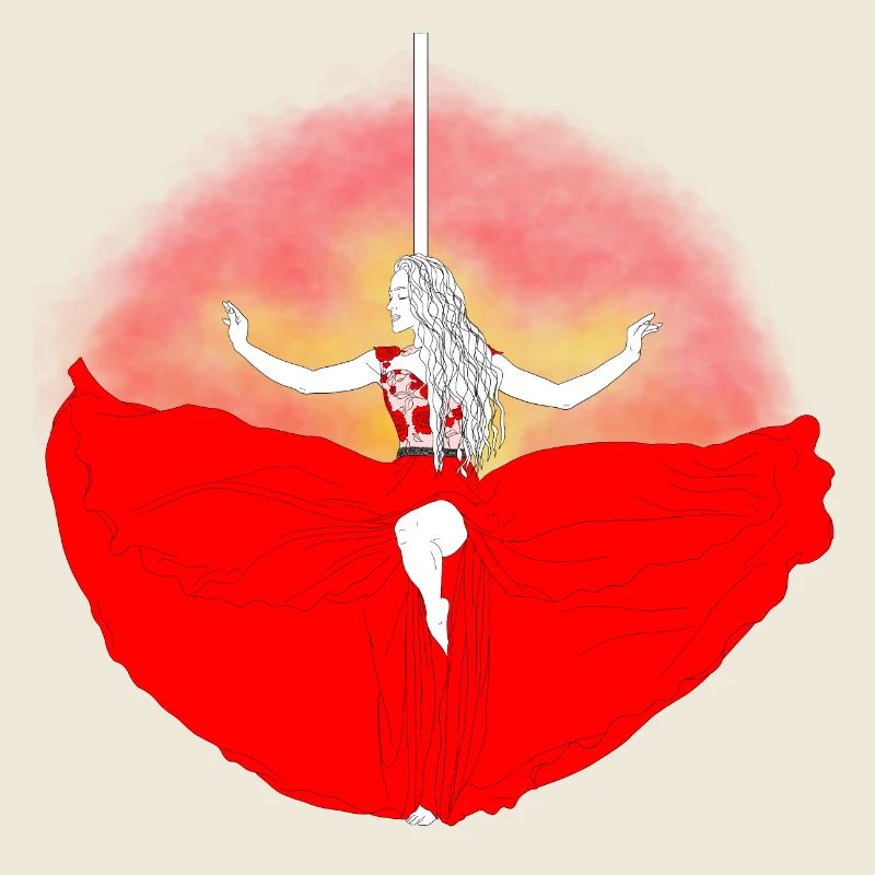 Red-hot pole dance