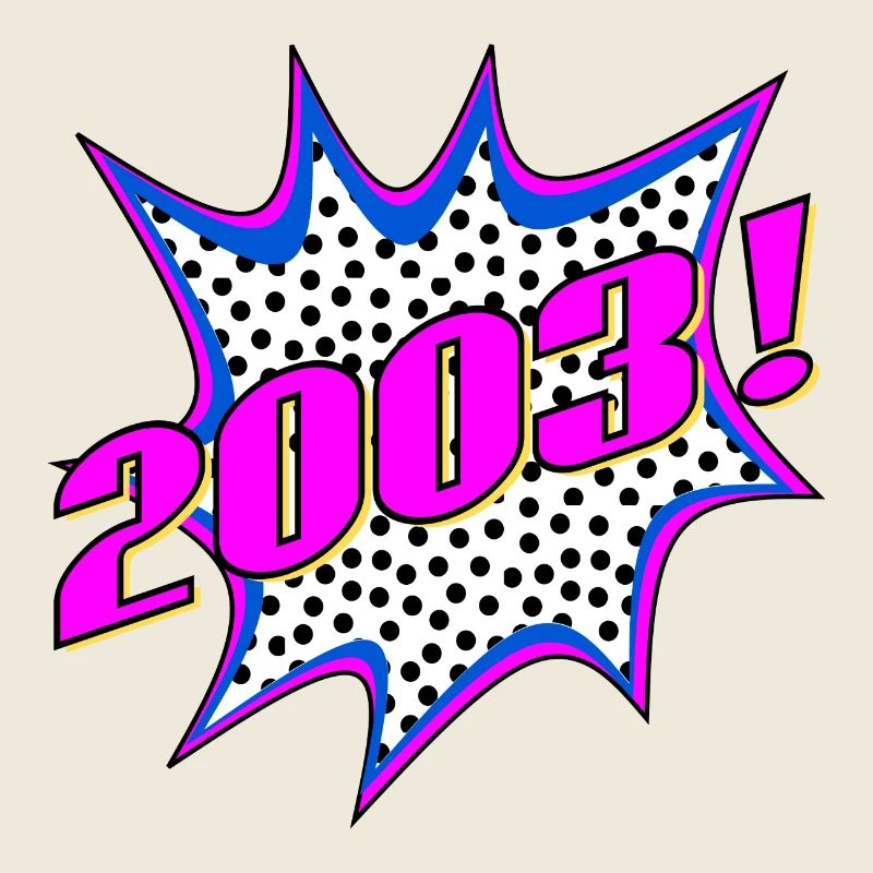 LETTRAGE 2003 POPART STYLE - ANNIVERSAIRE