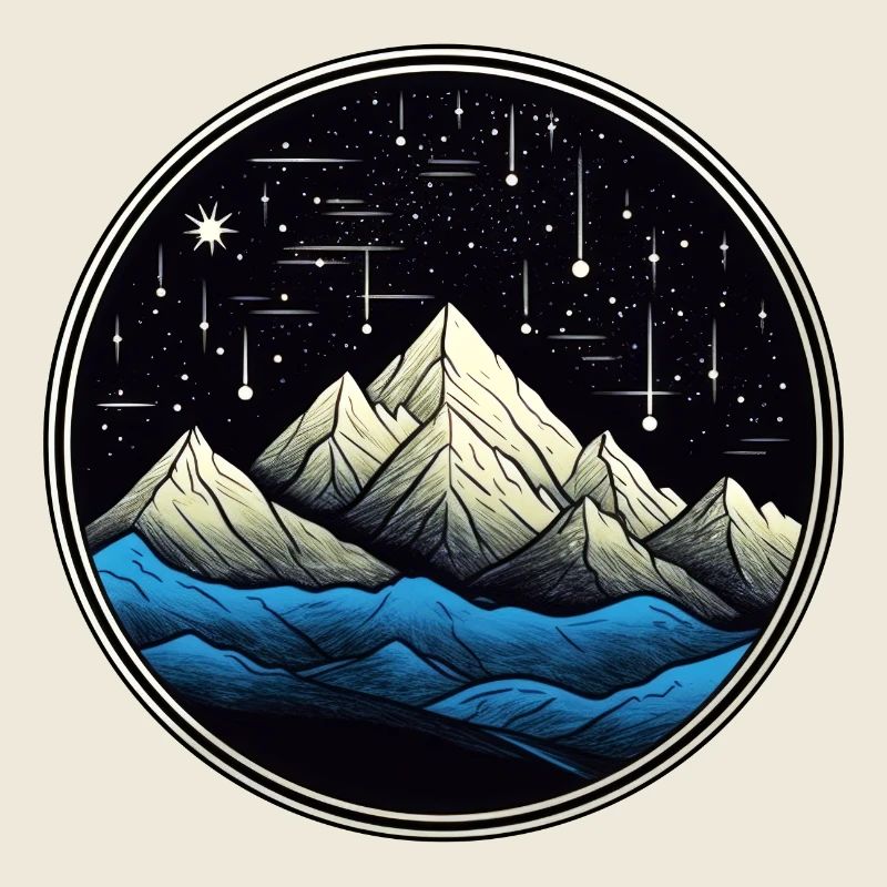 Starry Mountain Comet 01