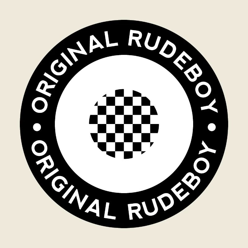 Original Rudeboy 2tone Checkered - Noir & Blanc