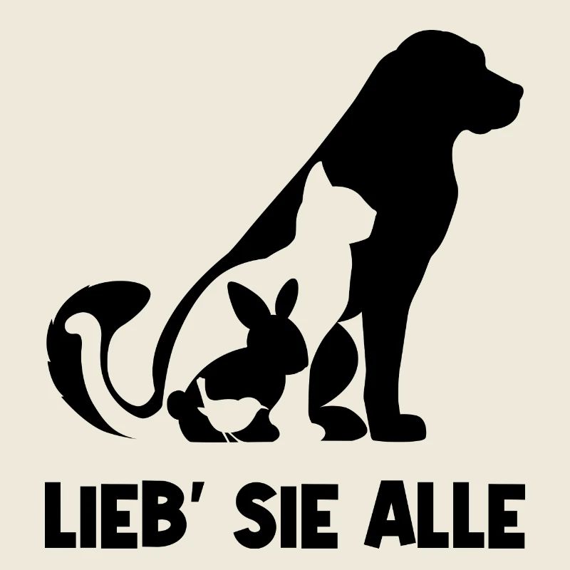 Hund Hase Heimtier Statement Tiere Haustiere Katze