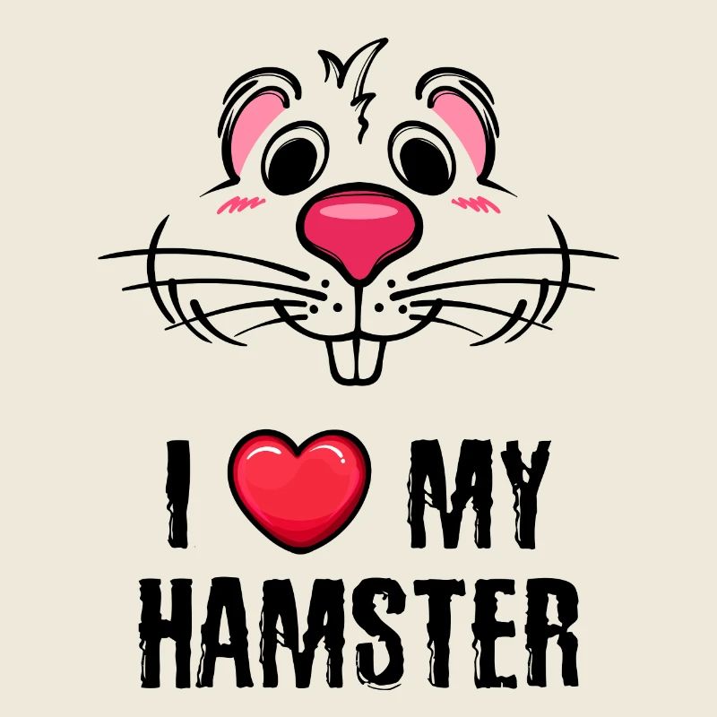 Hamster Herz Haustiere Statement Lieblingstier
