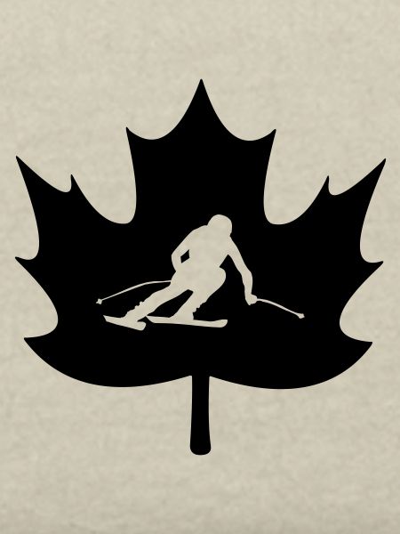 Kanada-Ahornblatt-Ski-Logo