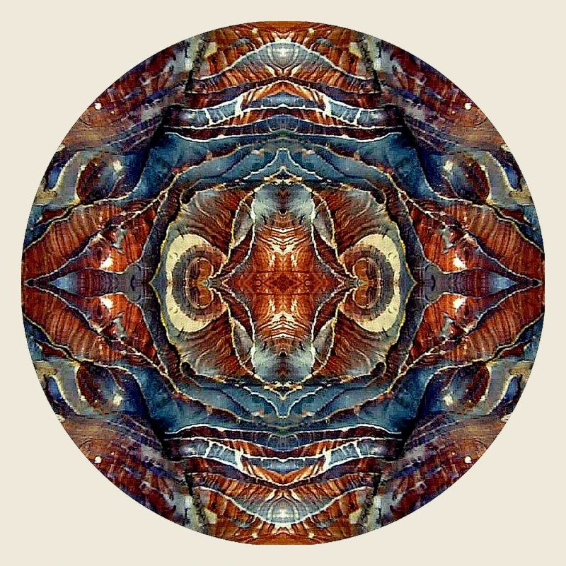 Nature Mandala Jordanie rocher coloré