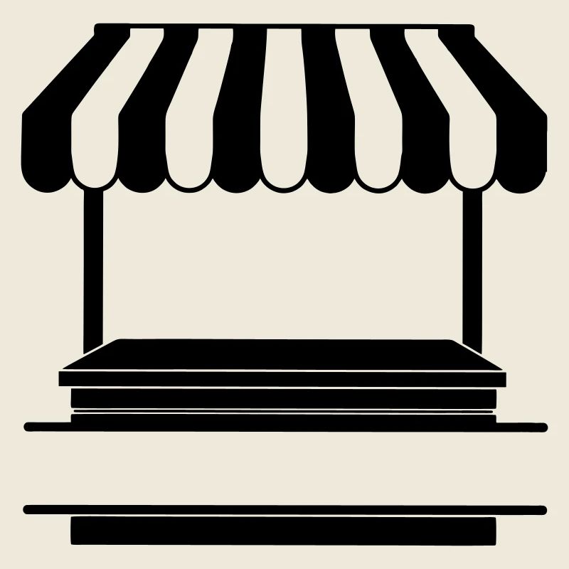 Marktstand-Logo transparent