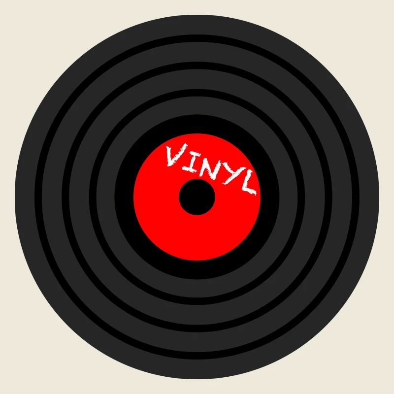 Vinylkreis Retro Red-Label