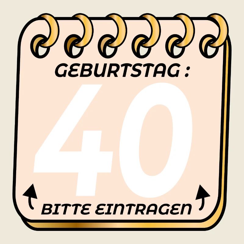 40. Geburtstag - Geburtstagsliste VIERZIG