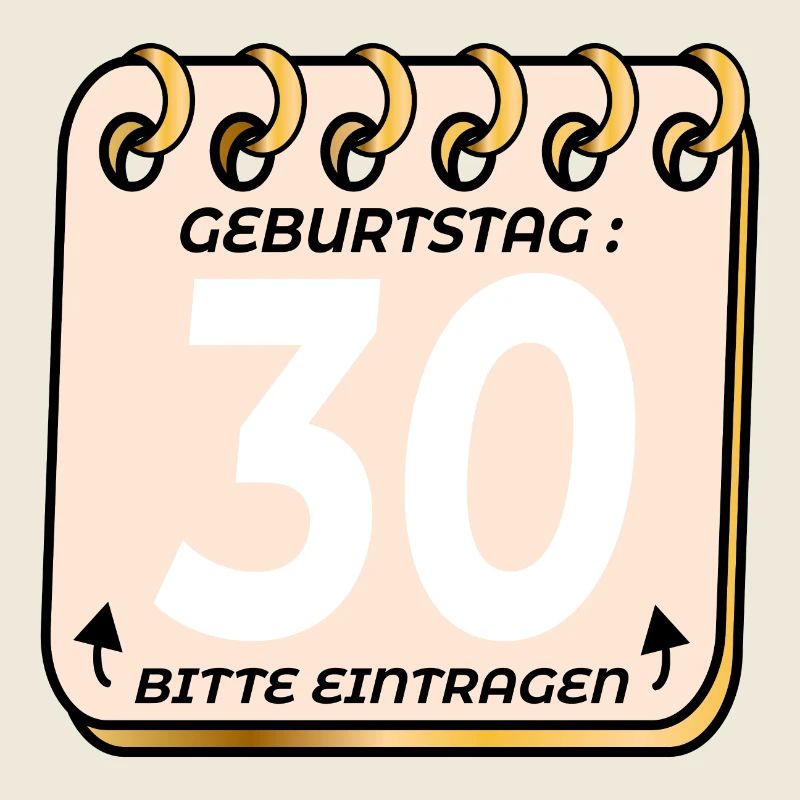 30. Geburtstag Dekoration - Gästeliste Erinnerung