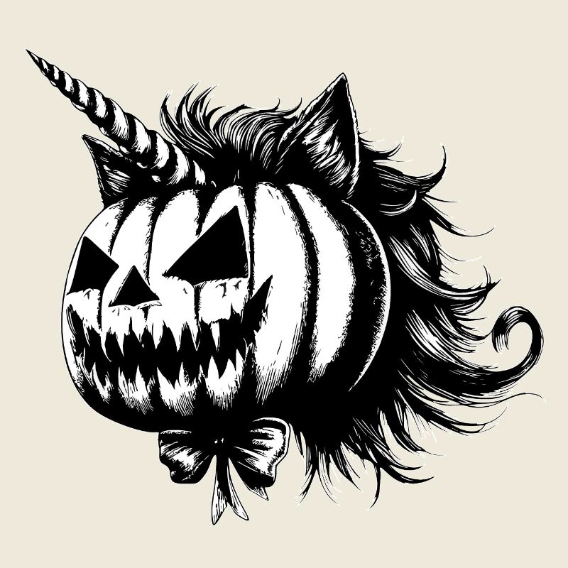 Chat-Licorne d'Halloween