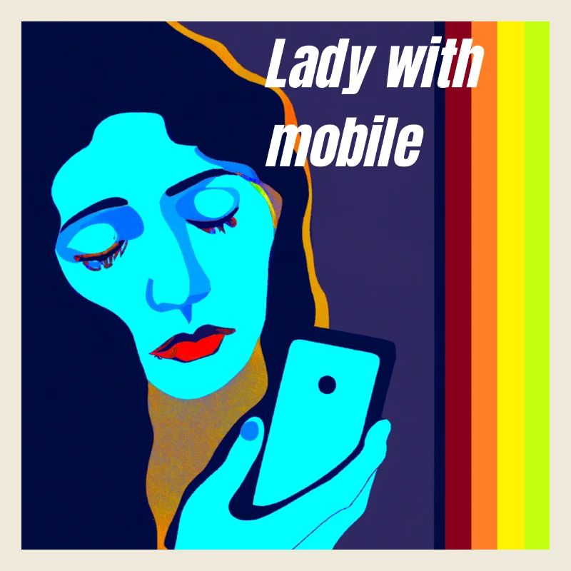 Madonna mit Handy