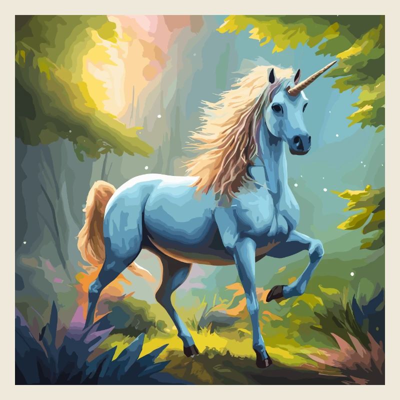 Einhorn im Wald