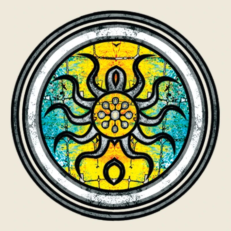 Abstract Krake mit Mandala-Muster