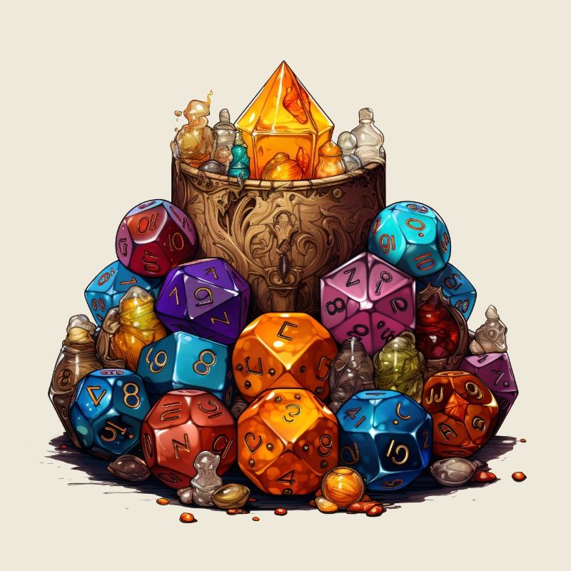 W20 Dice Cup Fantasy RPG Shirt