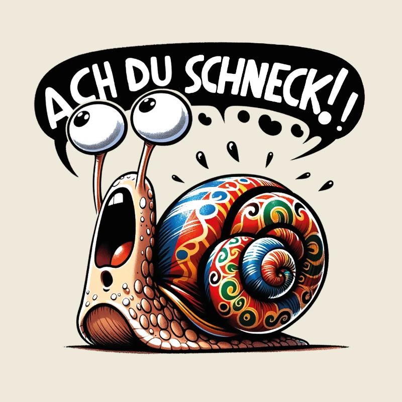 Ach du Schneck wortspiel lustig ach du Schreck