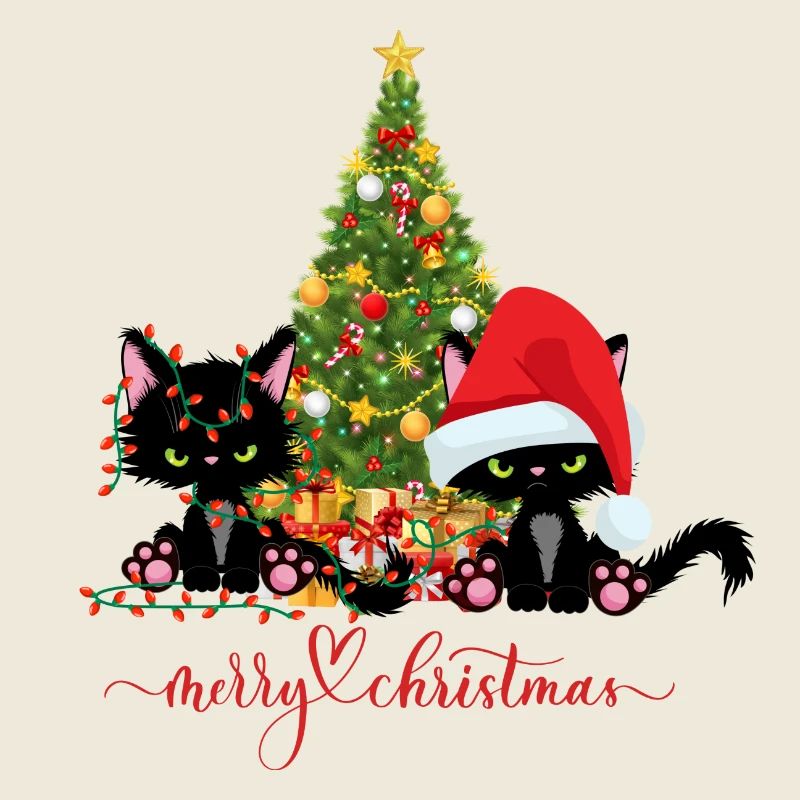 Weihnachten Katzen