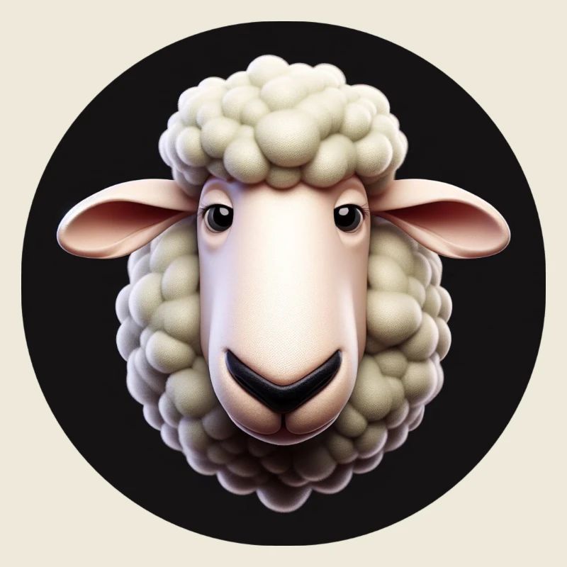 Sheep Head Funny Animation Style