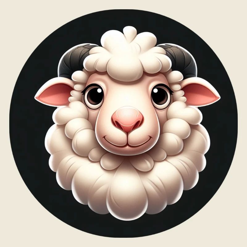 3D Graphic Sheep White