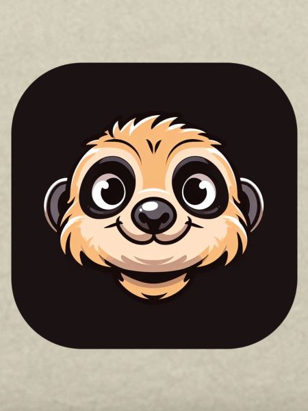 Comic Meerkat Head