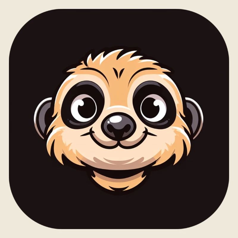 Comic Meerkat Head
