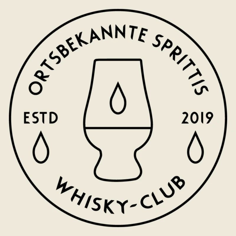 Ortsbekannte Sprittis - Schwarzes Logo