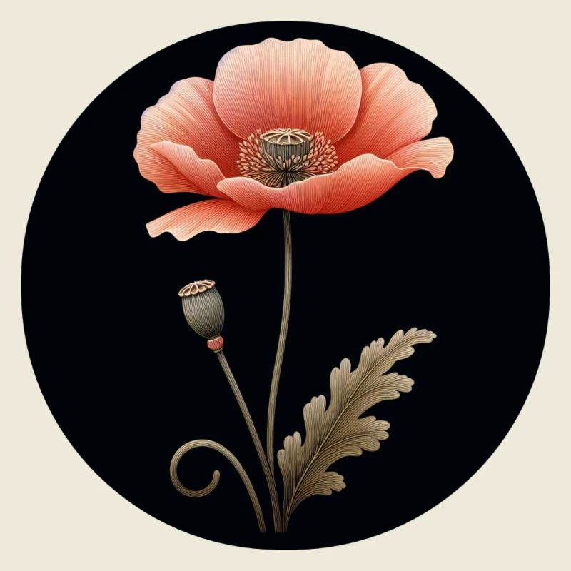 Mohnblume Mohn Blume rot orange