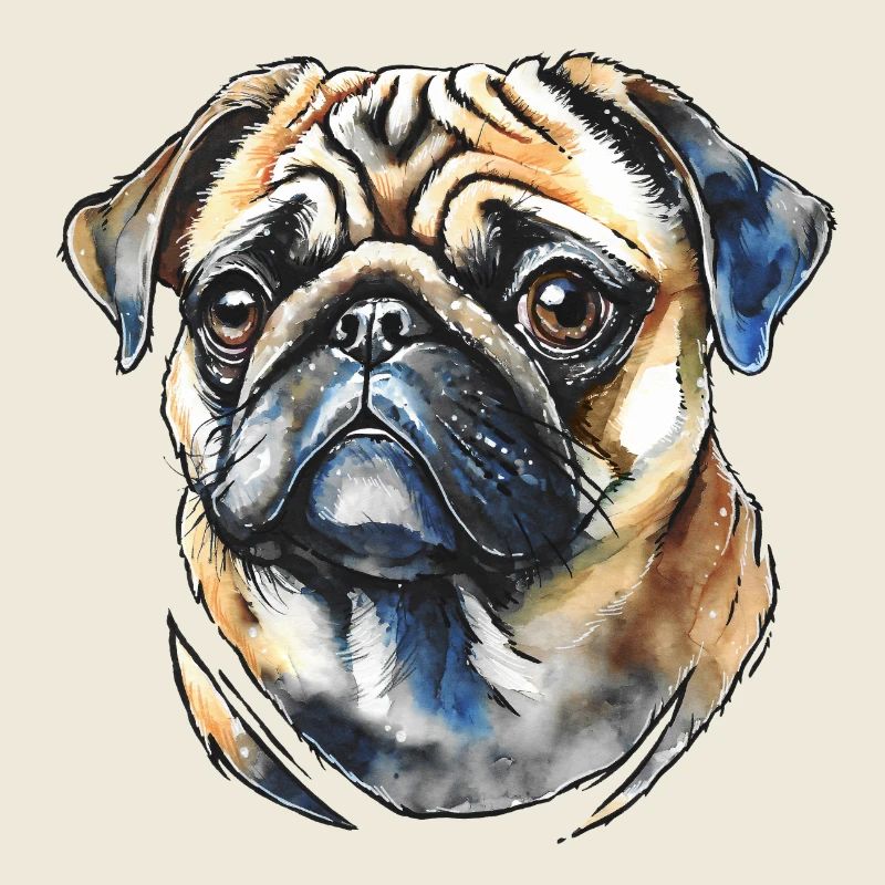Pug Portrait