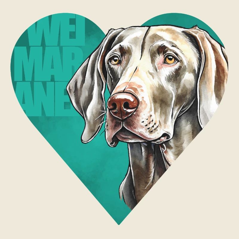 Portrait de braque de Weimar