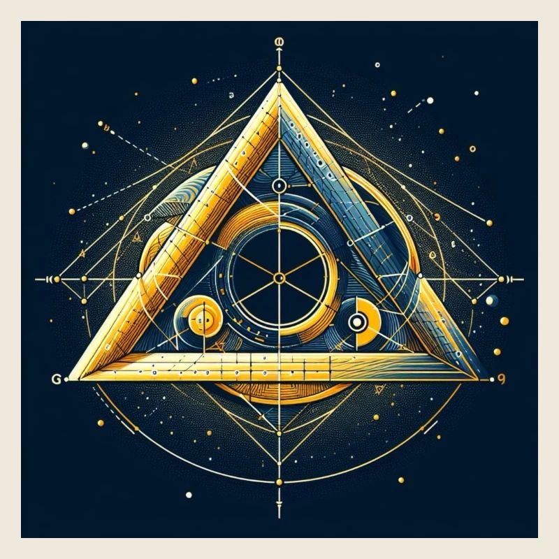 Triangle dans le nombre d’or