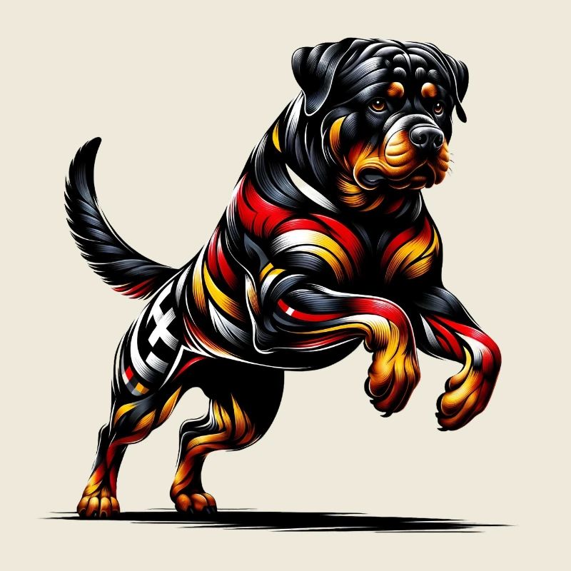 Rottweiler flag Germany design