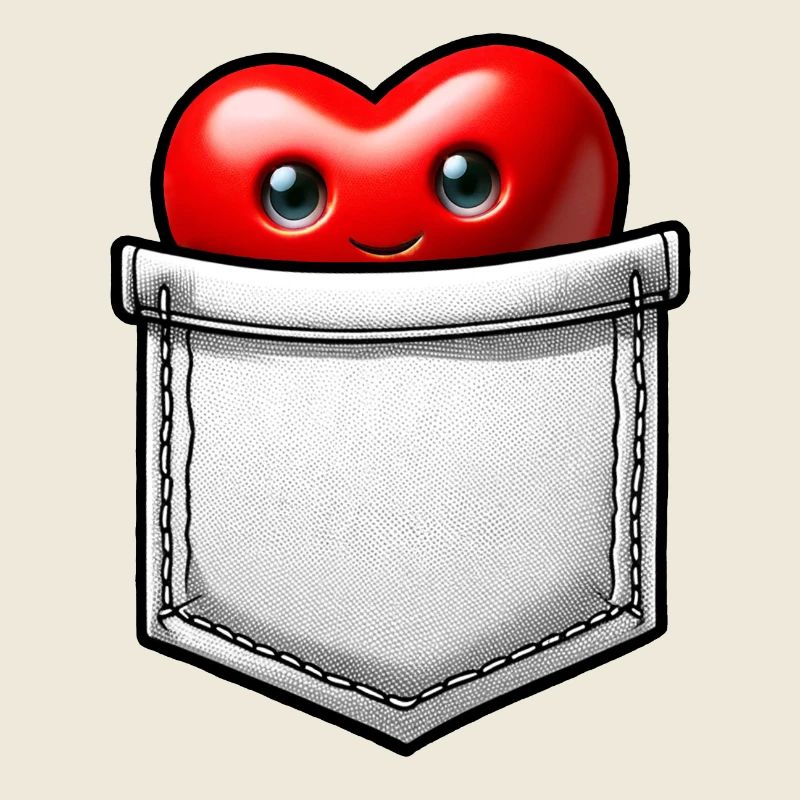 Herz aus der Tasche