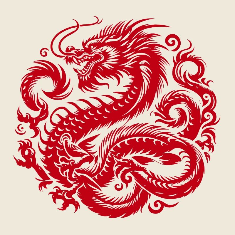 Chinesisches Drachen-Tattoo
