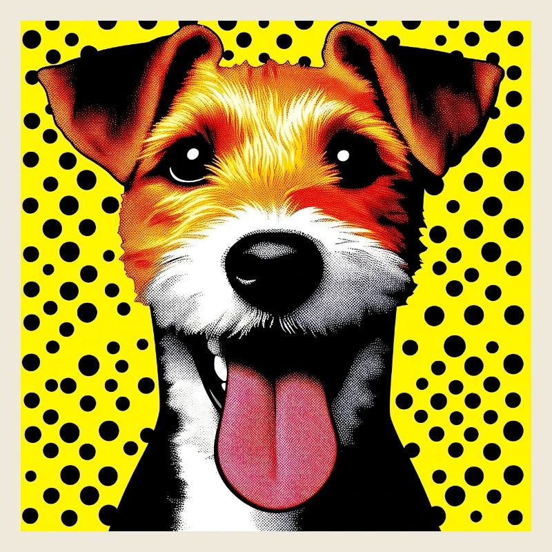 Dog Fox Terrier Jack Russell Pop Art
