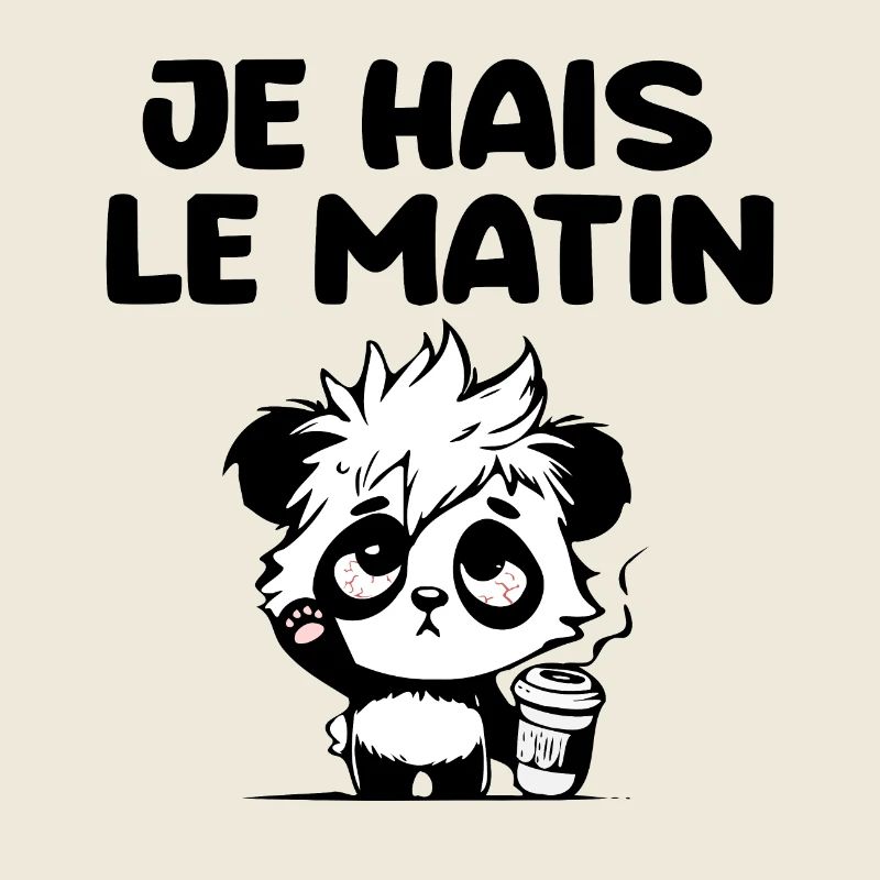 je hais le matin panda