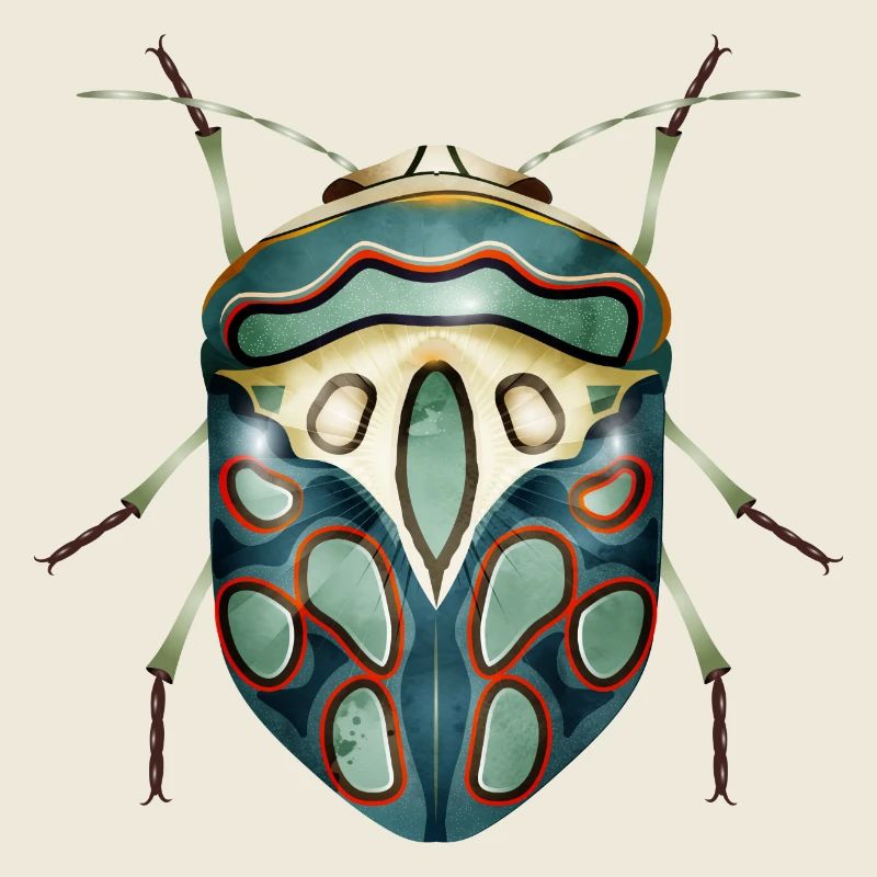 Sphaerocoris annulus faszinierendes Krabbeltier