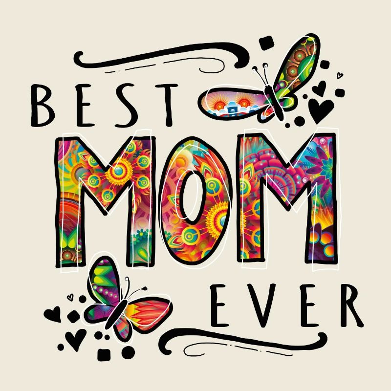 best mom ever muttertag mama bunt