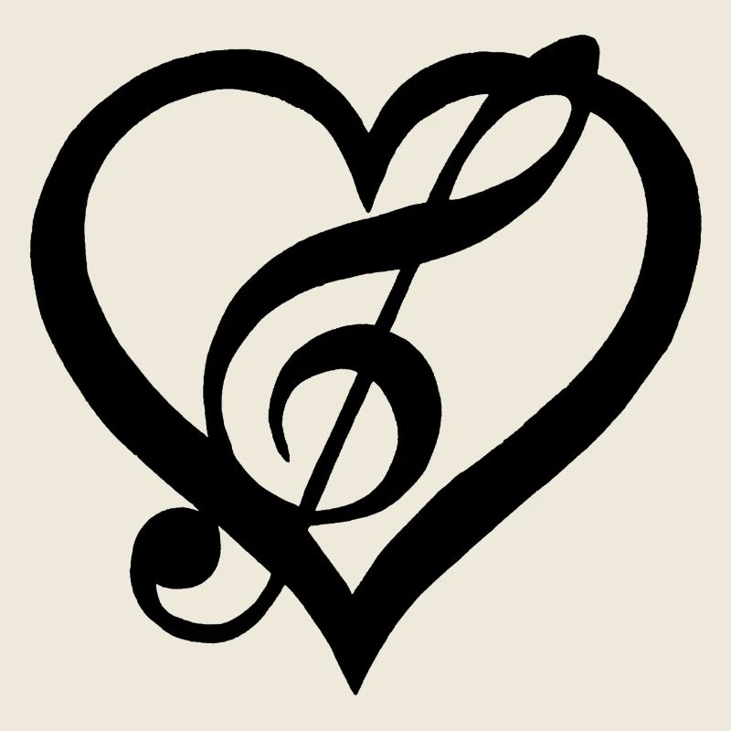 La musique dans le coeur (noir)
