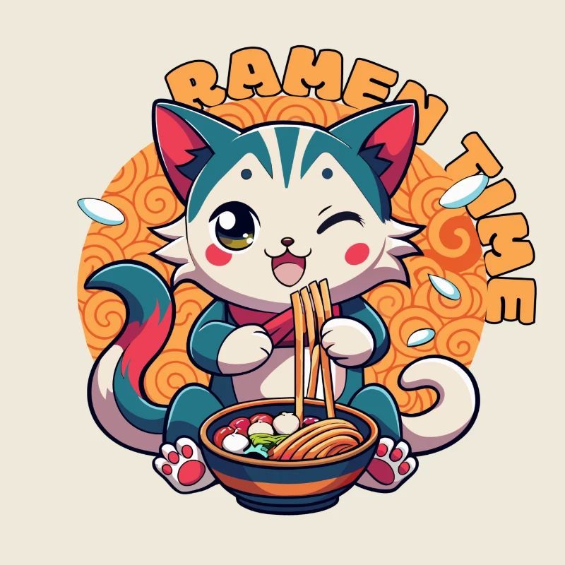 Ramen Cat Kawaii