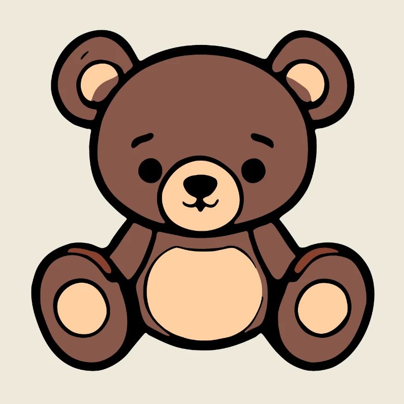 Illustration d’ours câlin