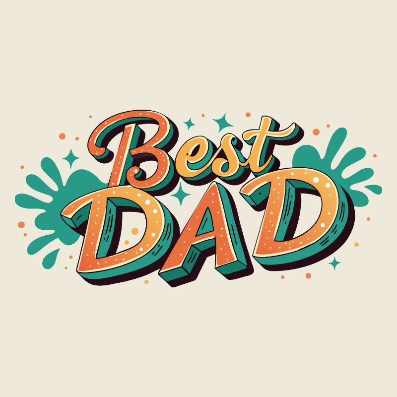 Best Dad Typografie