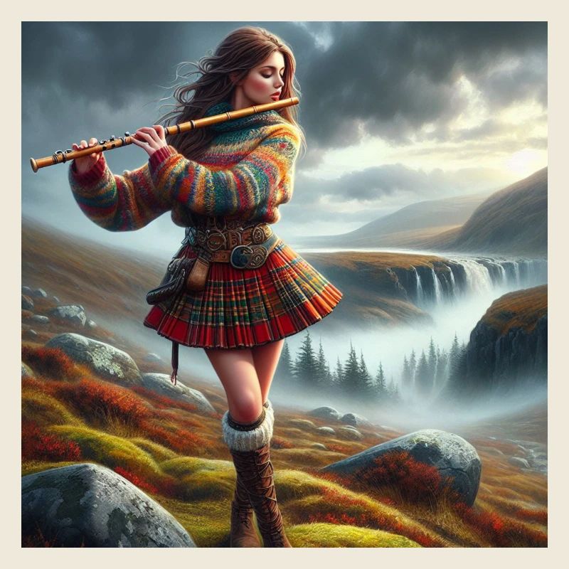 Musicienne celtique