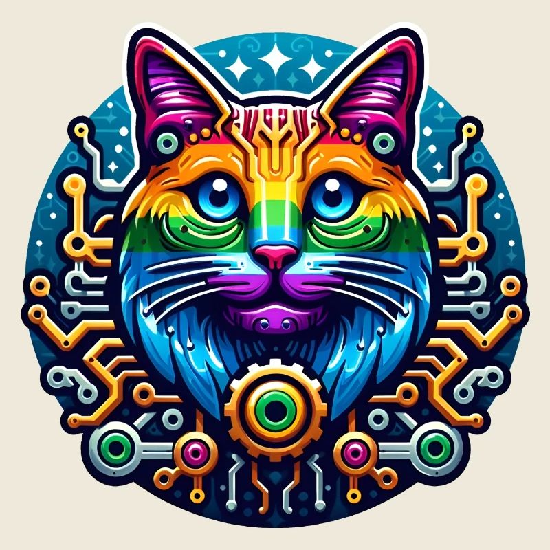 Mechanical Rainbow Cat