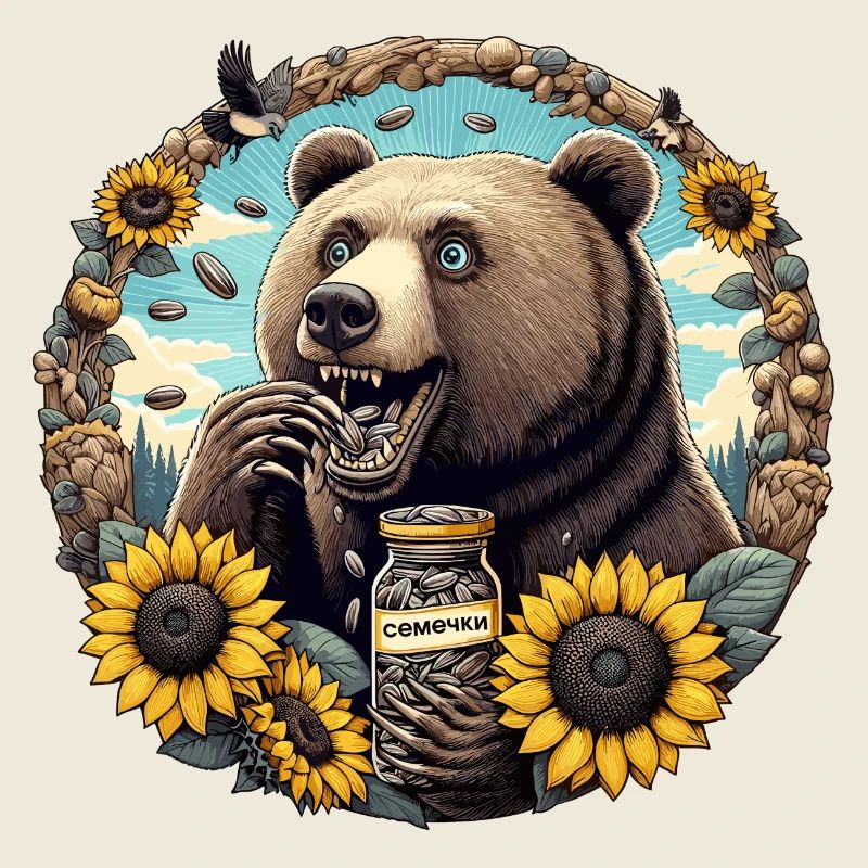 Ours graines de tournesol graines de tournesol cadeau