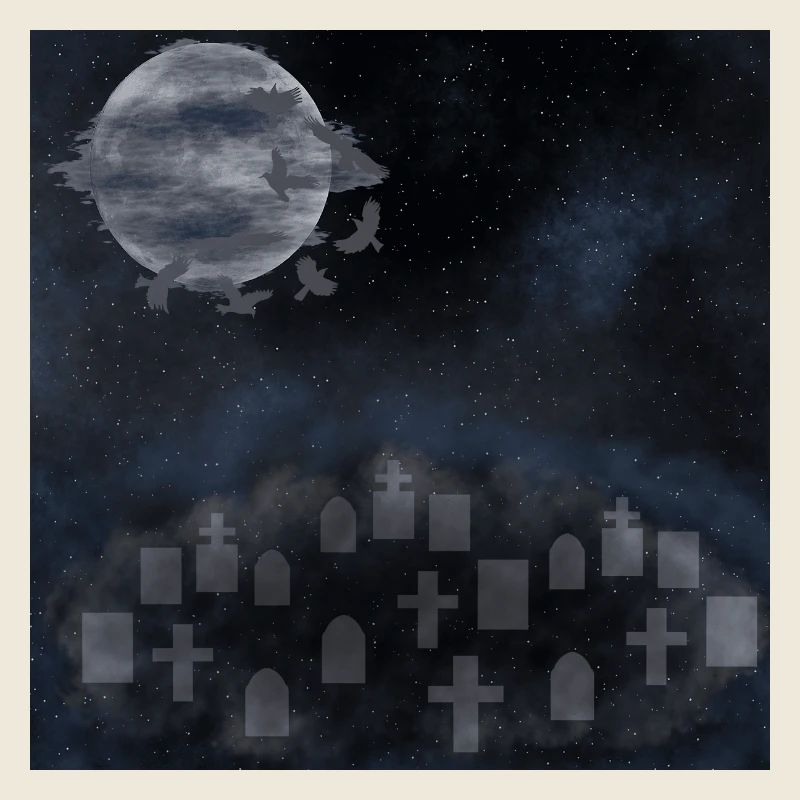 Friedhöfe, Gräber, gothic design, Horror Motiv