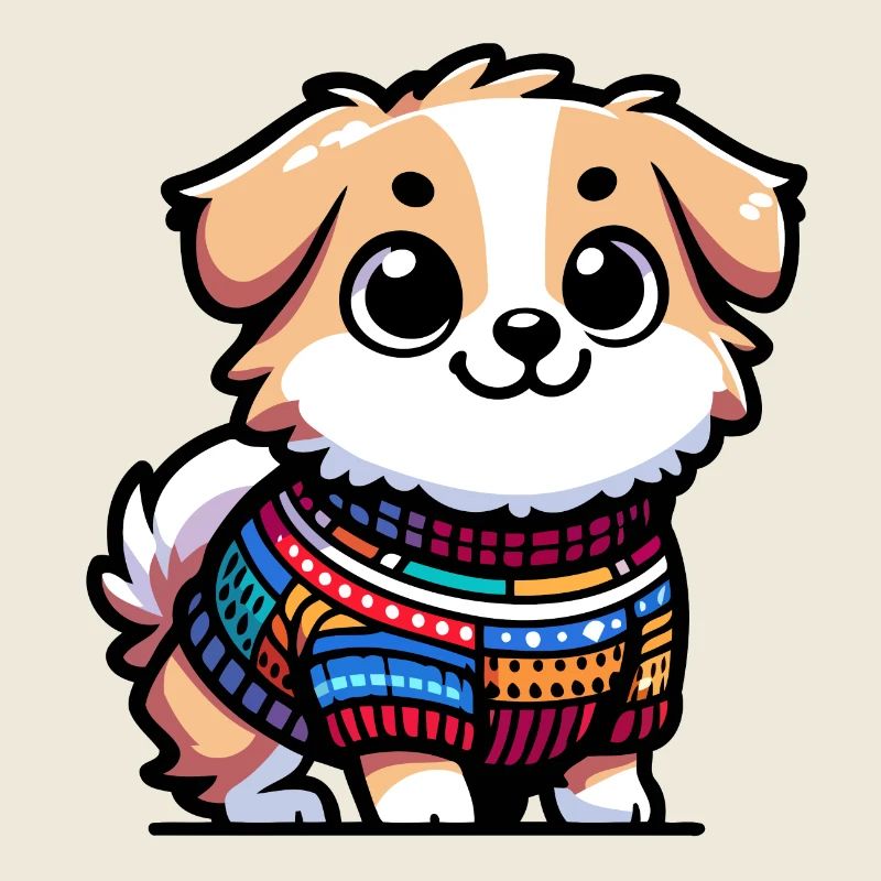 Snug Pup: The Sweater-Wearing Canine