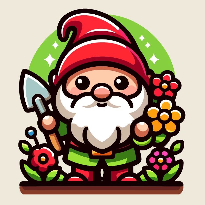 Jardin des gnomes : le donjon fleuri