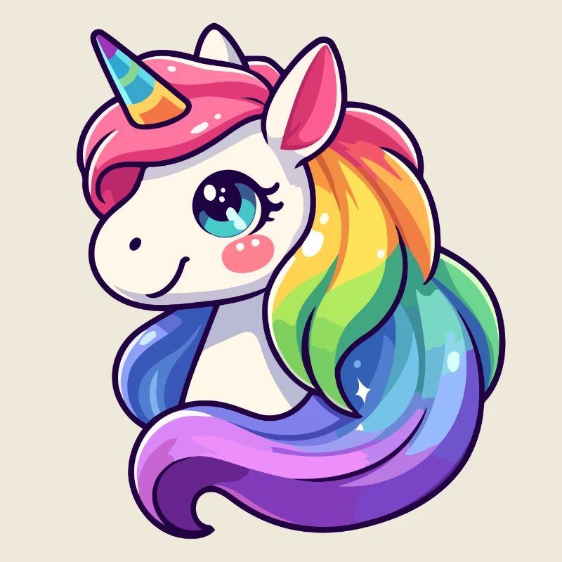 Radiant Rainbow Unicorn: The Mythical Mare